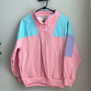 Vintage Lavon colorblock Bubble gum sweatshirt